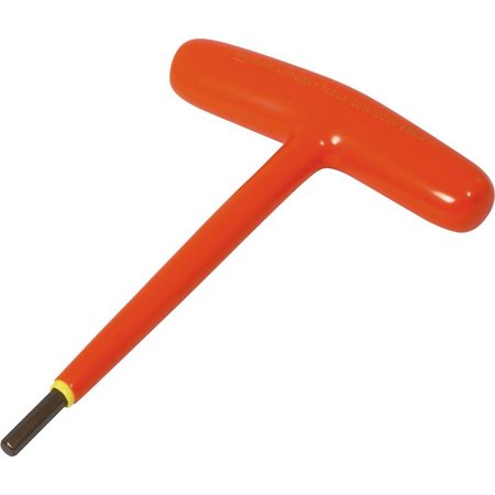 GRAY TOOLS 3/16" S2 T-handle Hex Key, 1000V Insulated 68612-I